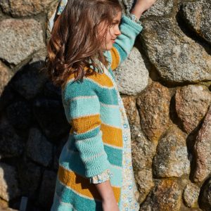 Chaqueta larga franjas brillo LIMONCELLO de La Martinica, Invierno 2024
