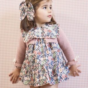 Jesusito vuelo flores+braga tela PEDACITO DE MI de La Martinica, Invierno 2025 - 2a, Rosa