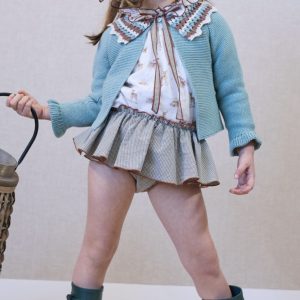 Braga vichy +blusa bambis BICHITOS(sin chaqueta) de La Martinica ,Invierno 2025