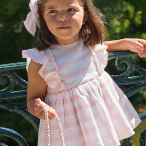 Jesusito rayas+Braga tela CUP CAKE de La Martinica, Verano 2026 - 3a, Rosa